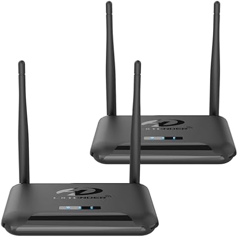 PAKITE Wireless HDMI Transmitter and Receiver, HDMI Loop-Out, IR Remote Extender, Range 200M/657FT, 1 TX to 4 RXs, 1080P 60HZ, Streaming Video from STB, Laptop, PC, Netflix, YouTube to TV, Projector Cover