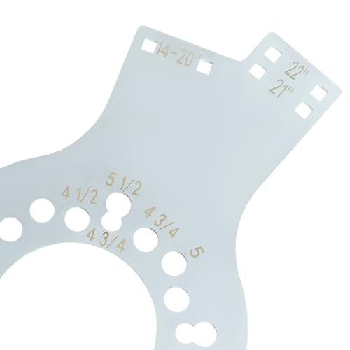 Image of maXpeedingrods Wheel Fitment Tool for 14 inch-22 inch, Wheel Fitment Simulator Tool for 7 inch to 17 inch Wheel Widths, 5-Lug Wheel Bolt Pattern, Wheel Offset Measuring Tool