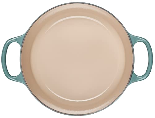 Image of Le Creuset Enameled Cast Iron Signature Round Dutch Oven with Lid, 3.5 Quart, Sea Salt