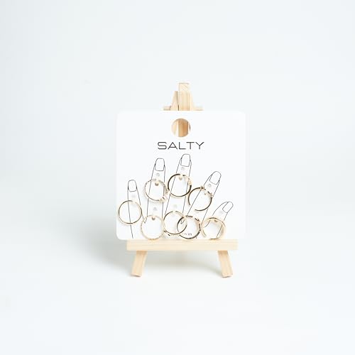 Image of Salty Fashion Nested Nova Finger Rings for Women & Girls | Pack of 8 | Fancy | Adjustable | Stylish & Minimal | Birthday Gift | Aesthetic Jewellery | Accessories for Everyday Wear | Gift for Diwali, Christmas, Marriage, Birthday