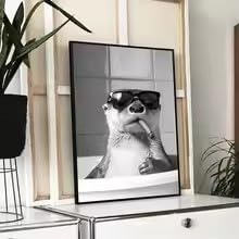 Affiche loutre mignonne : la solution pour décorer un petit mur vide