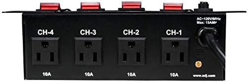 ADJ Products PC-4, AC Power Center, Central Power Control for DJ Booth or Light Show
