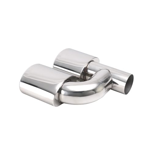 Tuyau de queue silencieux auto double sortie d'échappement 63mm