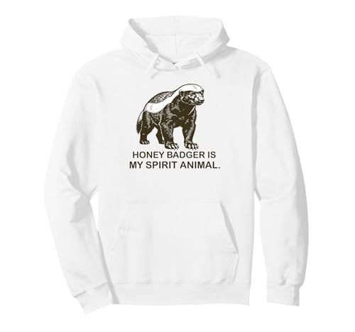 Honey Badger Is My Spirit Funny Honey Badger ���B���e�[�W ���g�� �p�[�J�[