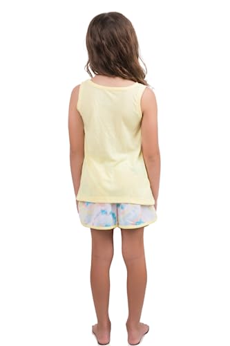 Prestigez Girls 2 Piece Pajama and Lounge Set, Tank and Shorts, Kids Sizes 4-163