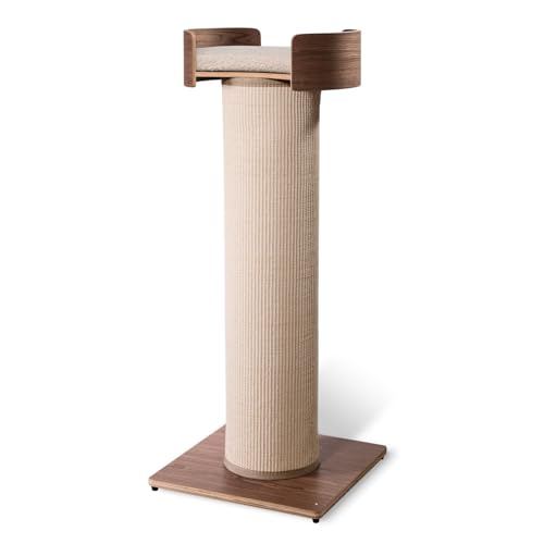Torre gigante para rascar gatos 44.5" con cama extraíble miniatura 2