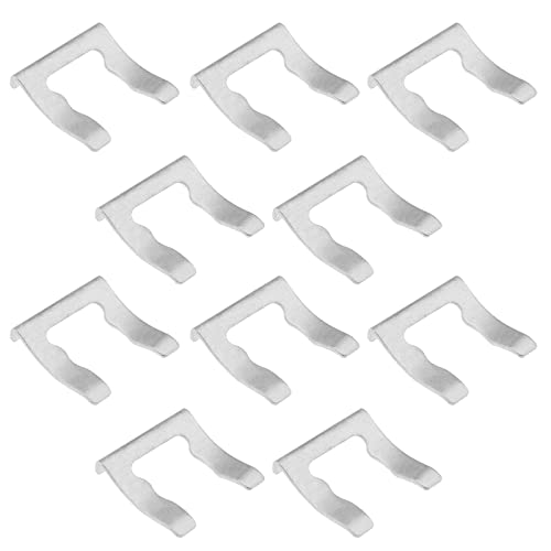 Create idea 10 Piezas Clips para Manguera de Freno de Coche Retenedor de Línea de Freno Repuesto de Acero Al Manganeso Soporte de Manguera de Freno en Forma de U Abrazadera de 25,5 X 24 Mm