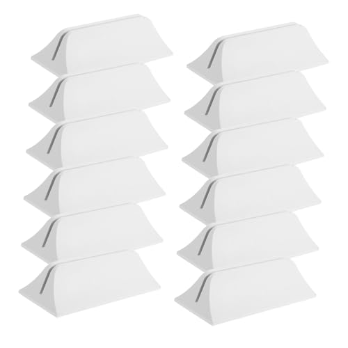 jojofuny 12個プラスチック製可動式スクリーンパーティションスタンドベース 厚対応デスク仕切りホルダー オフィスやリビングのプライバシー