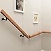 Wooswen Contemporary Stair Brackets in Matt Black- 5 Pcs Adjustable Swivel Handrail Support for Indoor/Outdoor Stairs Staircase