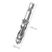Ciieeo 6pcs M3x0.5 High-Speed Steel Spiral Tap Set with Side Cutting Drill Bits for Metal, Multifunctional Thread Cutting and Chamfering, Industrial Drill Bit Kit for Precision Drilling