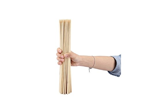Image of Bamboo Wood Cocktail Party Kebab Skewers Sticks (Wood, 10-Inch)