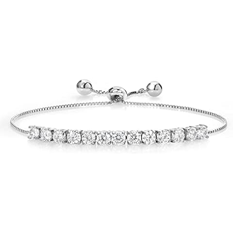 Gem Stone King Moissanite Tennis Bracelet Cover