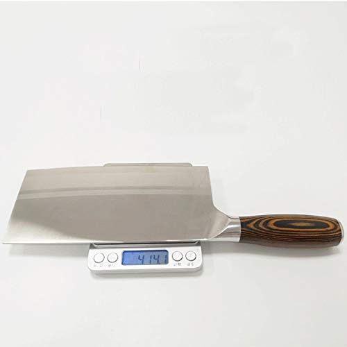 MAYiT Meat Cleaver Knife, Professional 7 inch Chinese Cleaver Germany Steel Chefs Knife Carbon kitchen Cooking knife Pakkawood Handle
