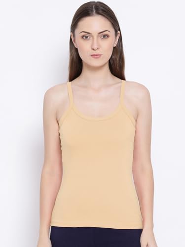 Image of Rupa Softline Women Super Combed Cotton Camisole, Under-Shirt, Stretchable and Body-Hugging, Pack of 3