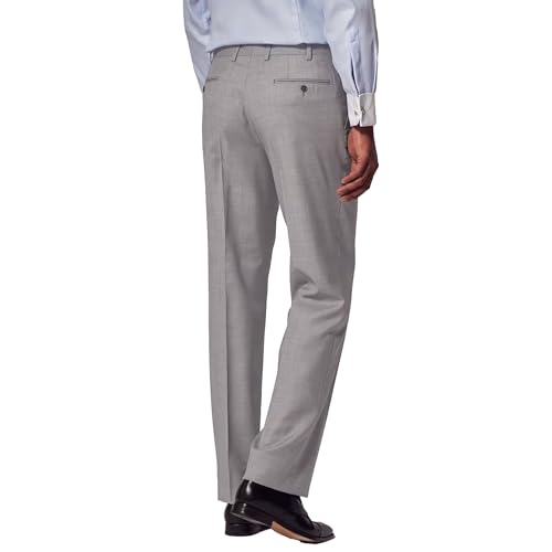 Image of Men's Cozy Hidden Expandable Waist Dress Pants | Premium Stretch Texture Weave Work to Weekend Pants