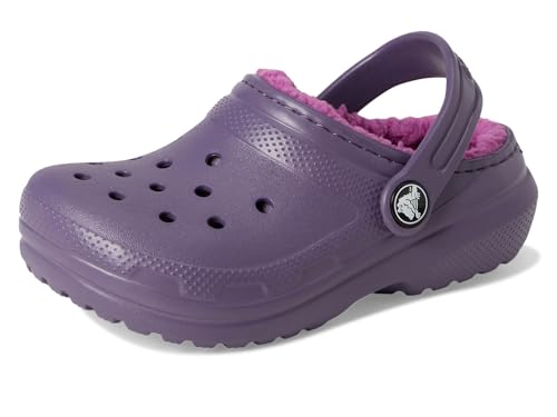 Crocs Classic Lined Clog T, Zuecos Unisex niños, Nightshade, 25/26 EU