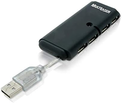 Hub 4 Portas Multilaser Slim 2.0 Preto - AC064