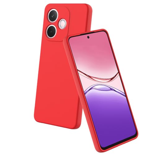 Image of Back Cover for Oppo A5 Pro 4G / A5 Pro 5G | Full Camera Protection | Premium Liquid Silicon Case | Flexible Bumper Case for Oppo A5 Pro 4G / A5 Pro 5G (Red)