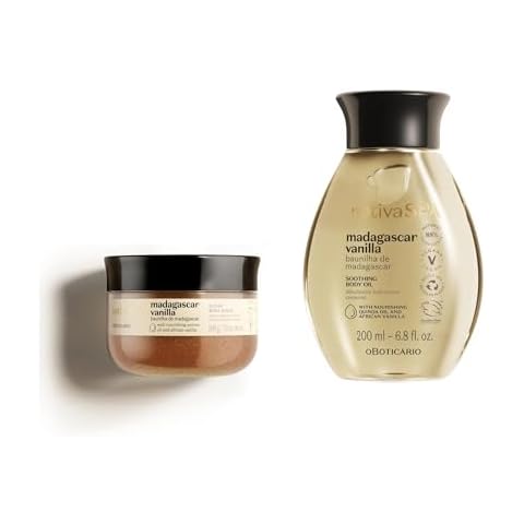 Nativa SPA by O Boticário Madagascar Vanilla Body Oil & Exfoliating Body Scrub Bundle (7oz & 6.8 oz) Cover