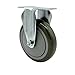 Polyurethane Top Plate Rigid Caster with 5 Inch Gray Wheel - 350 lbs. Capacity Per Caster - Service Caster Brand
