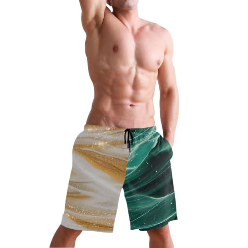 Short de bain avec compression homme long idéal pour parc aquatique