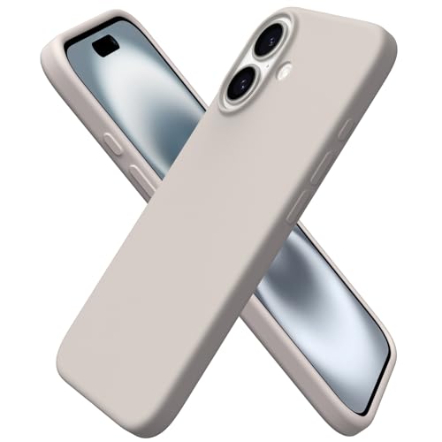 Ya en manzanajugosa.com: ORNARTO Funda para iPhone 16,Silicona Líquida Carcasa iPhone 16 6,1 Pulgadas Suave Case,Protección Multicapa,Antiarañazos Antigolpes Slim Case con Forro de Microfibra,Titanio Natural
