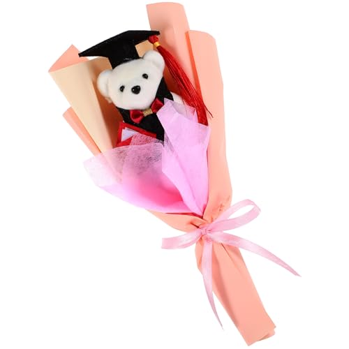 VALICLUD Bouquet Décoratif Ours Docteur en Peluche pour Remise des Diplômes, 1 Pièce, Ornement Chic pour Fête de Fin D’études, Accessoire Photo Original...