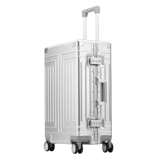 KANGSHILU All Aluminum Magnesium Carry On Luggage,Cut from
