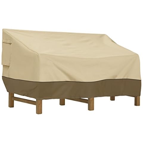 Classic Accessories Veranda Water-Resistant 76 Inch Deep Seated Patio Sofa/Loveseat Cover, Patio Furniture Covers Cover