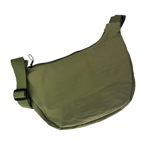 Image of Crescent Crossbody Bags for Women Nylon Travel Luna Hobo Bag Dumpling Purse