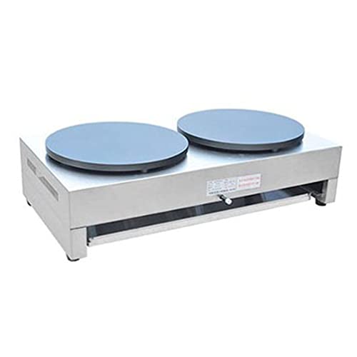 Kommerzieller Gas, doppelköpfig, ohne Rand, Crepe-Maker, Antihaft-Pfannkuchen-Maker, Crêpe-Pfanne, Obst-Pfannkuchen-Maker – Bild 3
