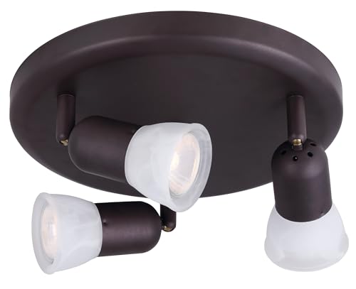 CANARM LTD. ICW356A03ORB10 James 3 Bulb Ceiling/Wall Light, Oil Rubbed Bronze