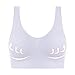 Bras for Women no Underwire 5 Pack Sports Bras for Women Seamless Wireless Workout Everyday Sleep Bra Comfortable & Breathable Removeable Pads White