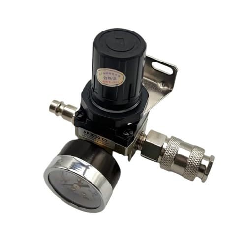 Régulateur de pression AR2000-02 G1/4 pour stabiliser le débit d'une pompe à air d'atelier - 6