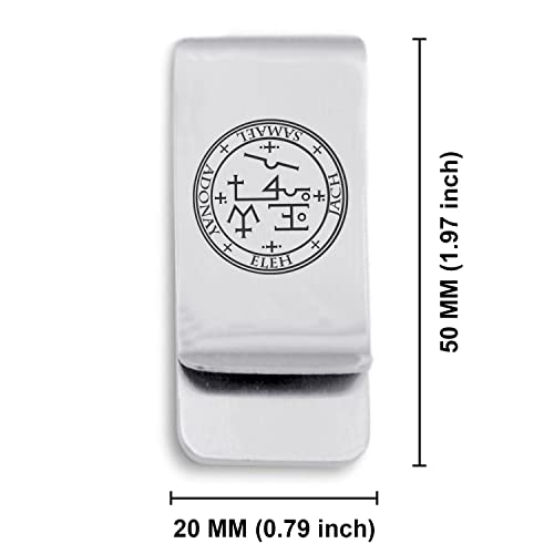 Stainless Steel Seal of Archangel Classic Slim Money Clip Credit Card Holder2