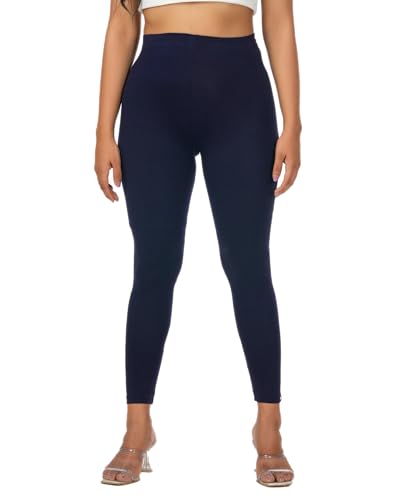 Image of Loveit Womens Solid Viscose Slim Fit Ankle Length Leggings