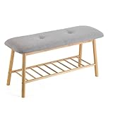VINTHERA Moa Banco Zapatero en Bambú, 90x30x45 cm