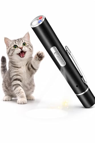 SUNDAS Jouet Interactif Lumineux pour Chat – Format Stylo Portable – Accessoire de Jeu pour Chats d'Intérieur – Léger, Pratique et Facile à...