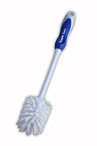 Supply Guru Good Comfort Grip Plastic Nail Stiff Bristles Bottle Brush 3/4