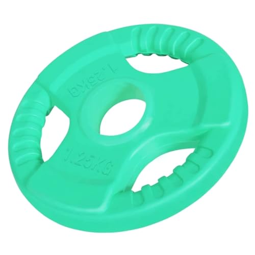 GORILLA SPORTS® Hantelscheiben - Einzeln 1,25-25kg / Set 30kg, 50mm, Gummi, mit Griff - Gewichte Hantel, Weight Plates, Gewichtsscheiben, Olympia Hantelscheibe, Langhantel Scheiben, Fitness Gewichte