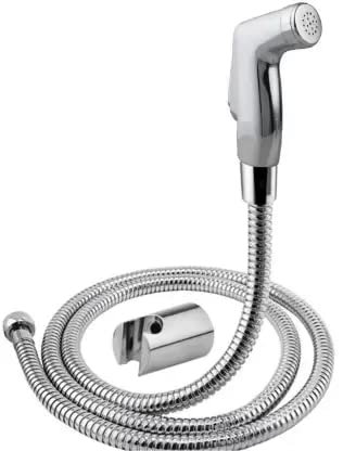 Cossimo Brezza Abs Health Faucet with SS-304 Grade 1 Meter Flexible Metal Hose Pipe and Wall Hook Chrome Finish (White, Large) (B0BBG1H2YB) Amazon Price History, Amazon Price Tracker