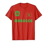 Marokko Fussball Team Fan Trikot Rot Marokko Outfit Design T-Shirt