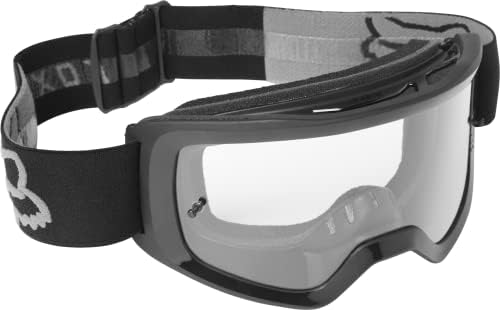 Fox Racing Main Motocross Goggle, Stray Black - Clear Lens