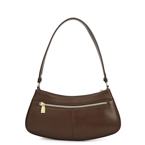 Image of Da Milano Leather Shoulder Bag for Women (01908OL)