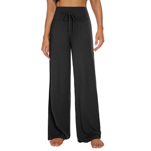 Comfy Plaid Wide Leg Pajama Pants for Women