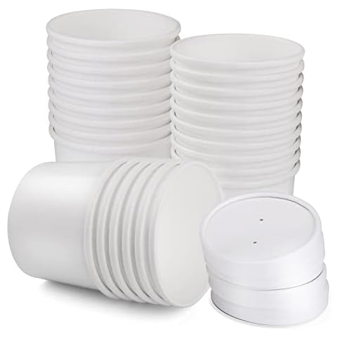 25 Stück 12 oz Einweg Suppenbecher Cover