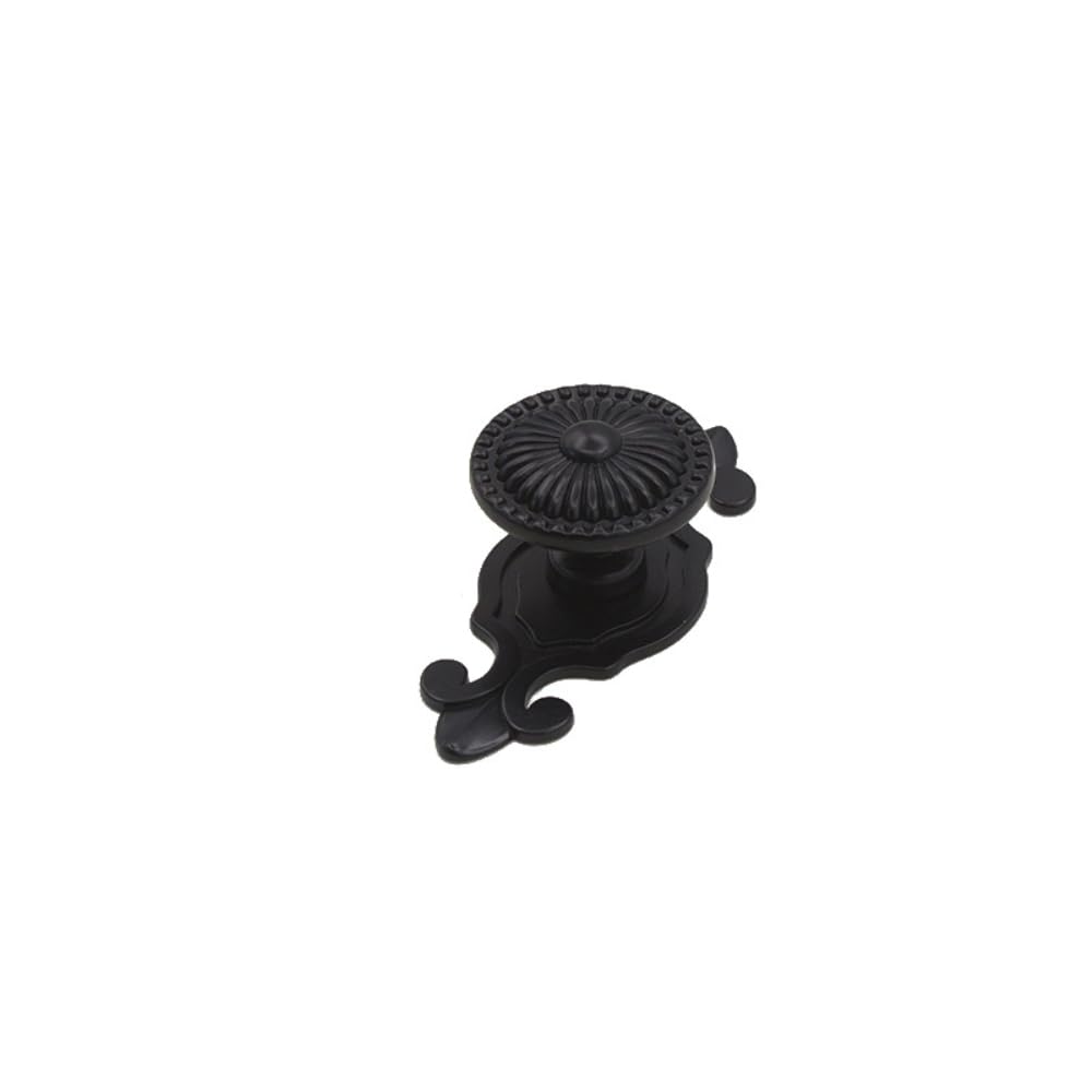 Set Di 4 Pomelli Per Mobili In Legno Nero, Rotondi, Con Viti, Per Cassetti, Armadi, Cucina E Cassettiere, Eleganti E Resistenti