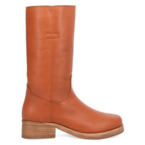 Dingo Mens Dutton Round Toe Pull On Casual Boots Mid Calf - Brown - Size 8.5 D