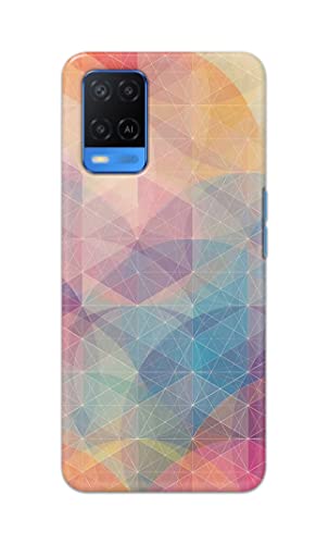 Image of PRINTFIDAA Printed Hard Back Cover Case for Oppo A54 4G Back Cover (Crumpled Paper Design) -1803