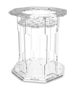 Acrylvase für Lego Blumenstrauß, Transparenter Ständer für Botanische Sammlung, Dekorative Blumenvase für Rose, Orchideen, Sonnenblumen